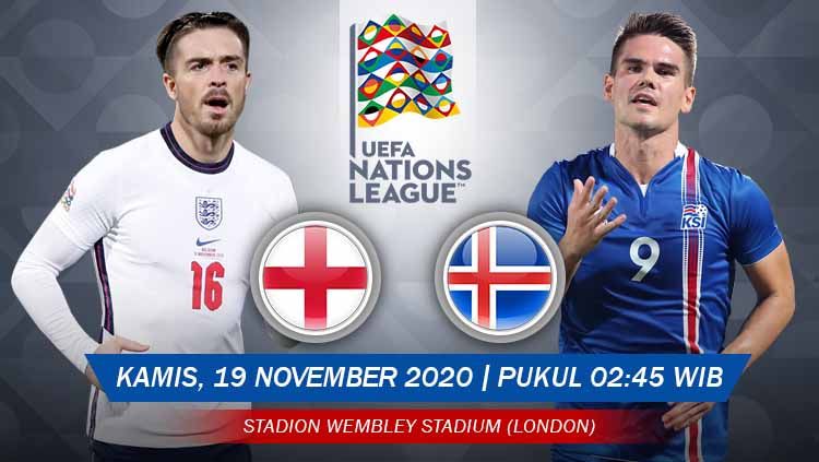 Inggris akan segera menjamu Islandia di matchday ke-6 Grup B UEFA Nations League. Anda bisa menyaksikan pertandingan tersebut melalui live streaming Copyright: © Grafis: Yanto/Indosport.com