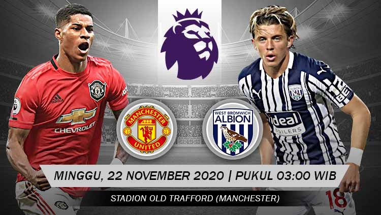 Link Live Streaming Pertandingan Manchester United vs West Bromwich Albion (Liga Inggris). Copyright: © Grafis: Yanto/Indosport.com