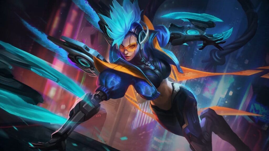 Karrie dengan skin Starlight Tahunan, Neon Lightwheel. Copyright: © OneEsports