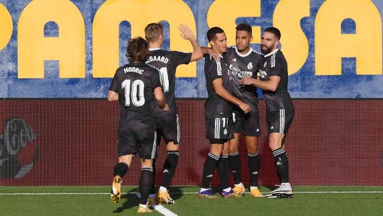Real Madrid secara susah payah berhasil meraih kemenangan penting atas Real Valladolid dalam laga lanjutan LaLiga Spanyol pekan ke-24. Copyright: © Alex Caparros/Getty Images