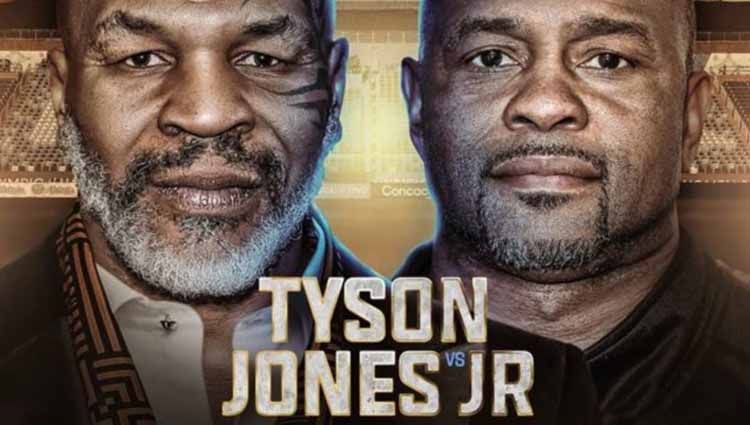 Jelang lawan Roy Jones Jr. dalam laga eksibisi yang akan segera berlangsung, Mike Tyson ternyata memiliki kekayaan bersih sebesar 3 juta dollar (Rp42,4 miliar). Copyright: © Twitter@MikeTysonvJones