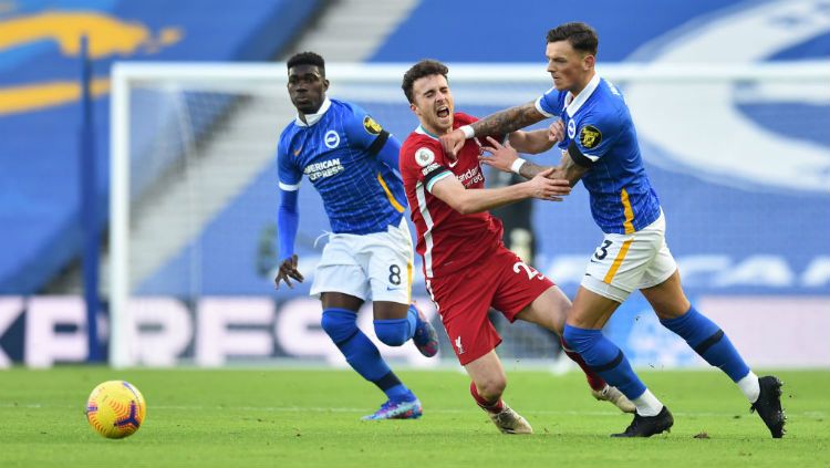 Salah satu suasana pertandingan yang melibatkan Brighton dan Liverpool. Copyright: © Andrew Powell/Liverpool FC via Getty Images
