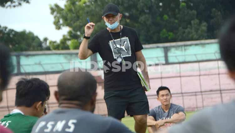 Klub Liga 2, PSMS Medan, dijadwalkan segera menggelar latihan atau training camp (TC) kembali, meski seluruh skuat tim belum komplit. Copyright: © Aldi Aulia Anwar/INDOSPORT