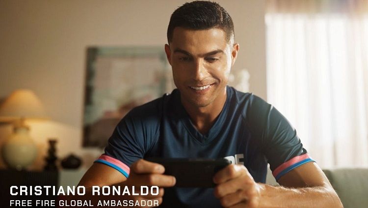 Cristiano Ronaldo jadi karakter baru game eSports Free Fire, Chrono. Copyright: © Garena