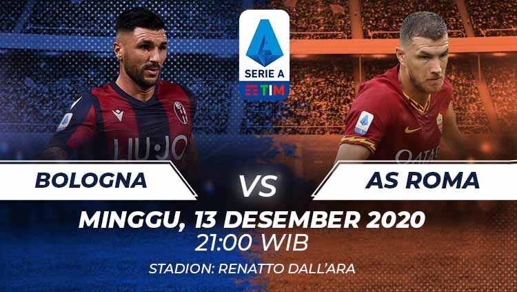 Link Live Streaming Serie A Liga Italia antara Bologna vs AS Roma. Copyright: © Grafis:Frmn/Indosport.com
