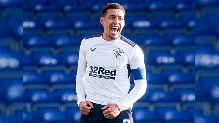 James Tavernier, anak asuh Steven Gerrard di Rangers, jadi top skor Liga Skotlandia meski berposisi bek kanan. Padahal ia dulu dibuang Newcastle United. Copyright: © Craig Foy/SNS Group via Getty Images