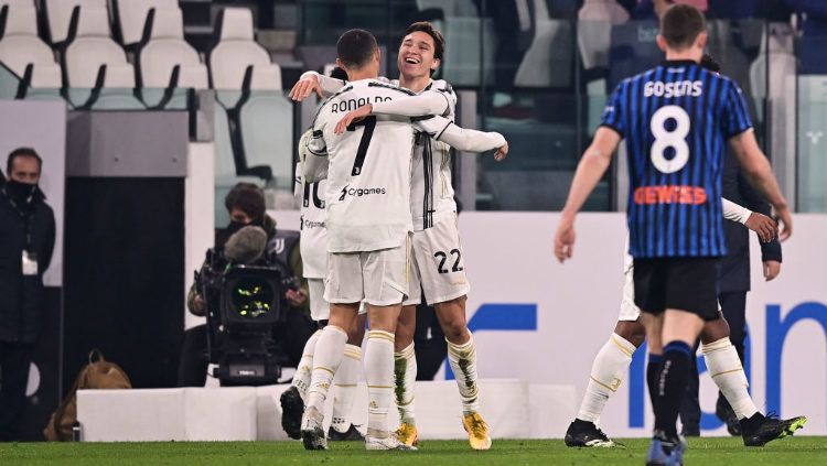 Cristiano Ronaldo absen di laga Serie A Liga Italia Atalanta vs Juventus. Copyright: © Mattia Ozbot/Soccrates/Getty Images