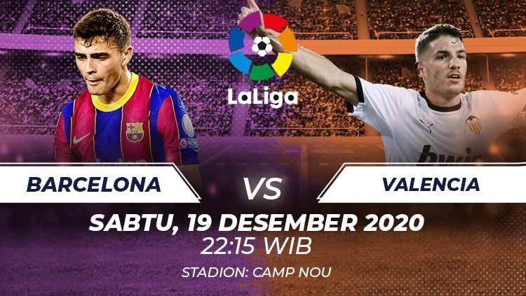 Link Live Streaming Barcelona vs Valencia. Copyright: &copy; Grafis:Frmn/Indosport.com
