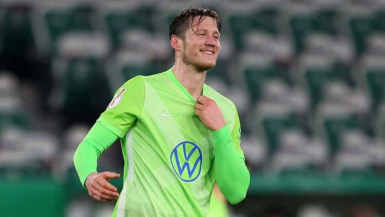 Pemain anyar The Red Devils, Wout Weghorst, diyakini akan menjalani debutnya di pertandingan Liga Inggris Man United vs Man City. Copyright: © Cathrin Mueller/Getty Images