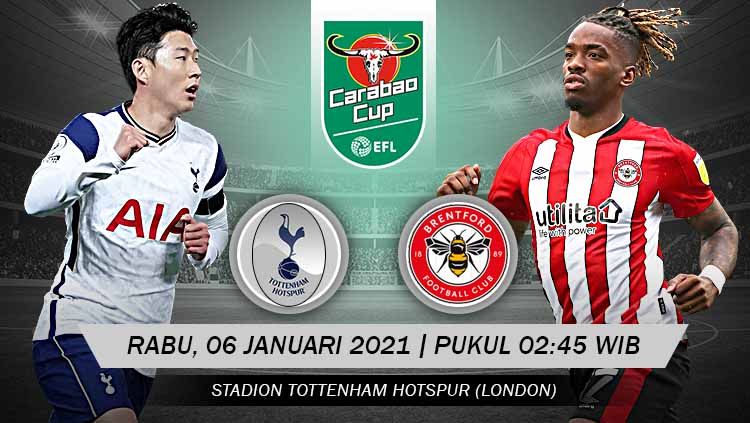 Link Live Streaming Carabao Cup: Tottenham Hotspur Vs Brentford - INDOSPORT