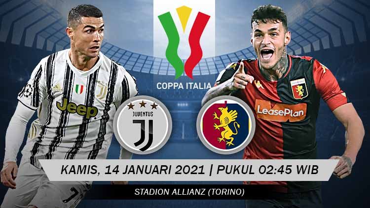 Link Live Streaming Coppa Italia: Juventus vs Genoa Copyright: © Grafis:Yanto/Indosport.com