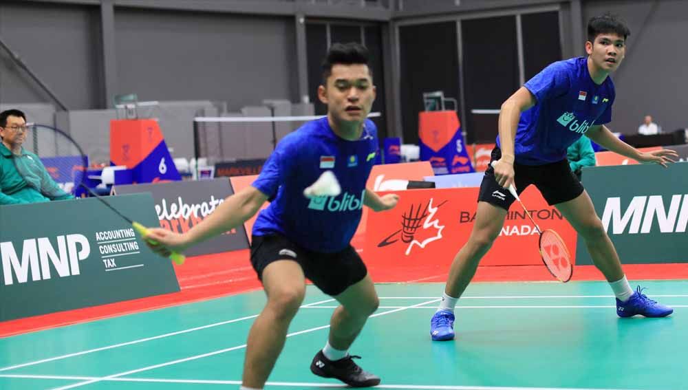 Pebulutangkis Ganda Putra Indonesia, Leo Rolly Carnando dan Daniel Marthin. Copyright: © badmintonindonesia