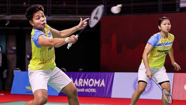 Media Thailand sesumbar jika Jongkolphan Kititharakul/Rawinda Prajongjai bakal bermain keras pada saat hadapi Greysia Polii/Apriyani Rahayu di Thailand Open. Copyright: © Badminton Photo