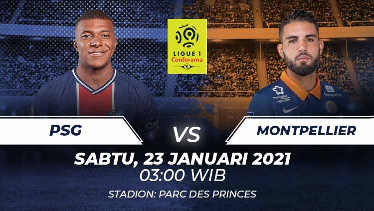 Link Live Streaming Ligue 1 Prancis: PSG vs Montpellier, Kokohkan Posisi Puncak. Copyright: © Grafis:Frmn/Indosport.com