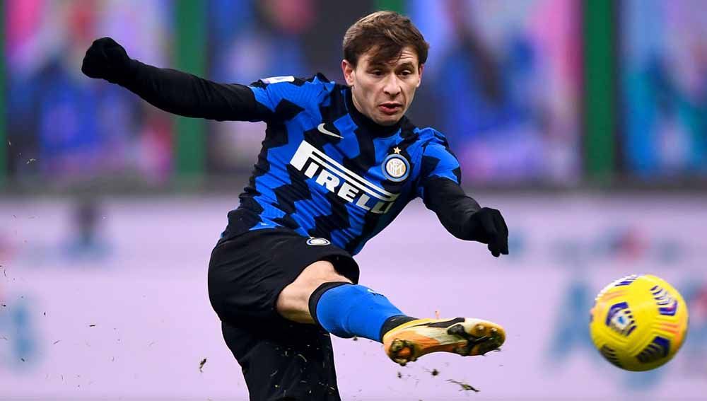 Raksasa Liga Inggris, Liverpool dilaporkan ingin membajak gelandang Inter Milan Nicolo Barella di bursa transfer musim panas ini. Copyright: © Nicolò Campo/LightRocket via Getty Images