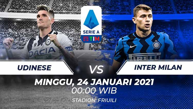 Link Live Streaming Serie A Liga Italia: Udinese vs Inter Milan Copyright: © Grafis:Frmn/Indosport.com