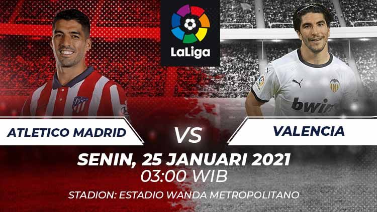 Atletico Madrid vs Valencia. Copyright: &copy; Grafis:Frmn/Indosport.com