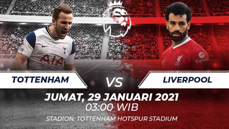 Berikut ini kami rangkum deretan fakta dan data menarik jelang duel Tottenham Hotspur vs Liverpool pada pekan ke-20 Liga Inggris 2020-2021. Copyright: © Grafis:Frmn/Indosport.com