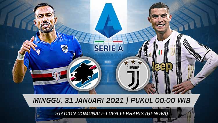 Link Live Streaming Pertandingan Serie A Italia: Sampdoria Vs Juventus ...