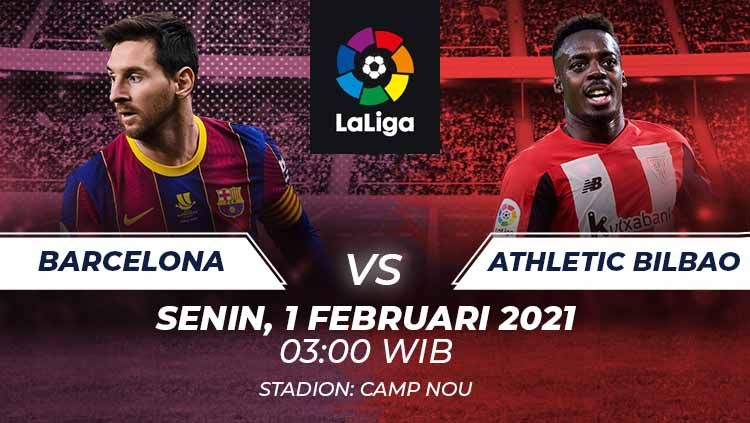Prediksi Liga Spanyol Barcelona vs Athletic Bilbao: Kans El Barca Tembus Tiga Besar Copyright: &copy; Grafis:Frmn/Indosport.com