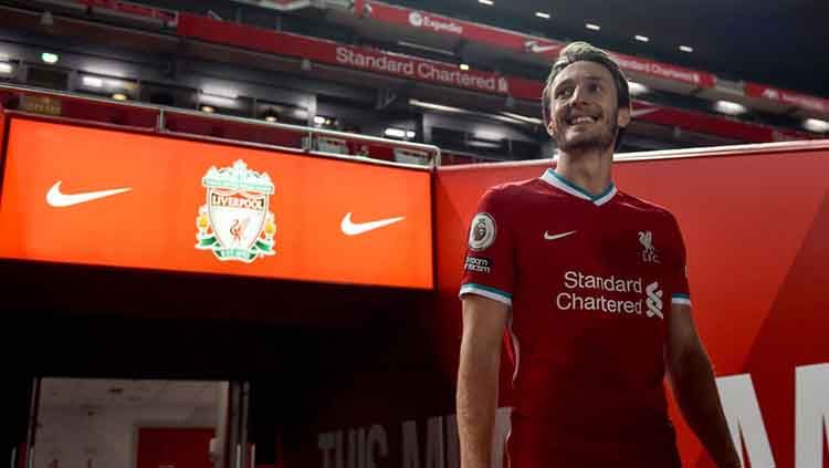 Ben Davies saat berseragam Liverpool. Foto: Andrew Powell/Liverpool FC via Getty Images. Copyright: © Andrew Powell/Liverpool FC via Getty Images