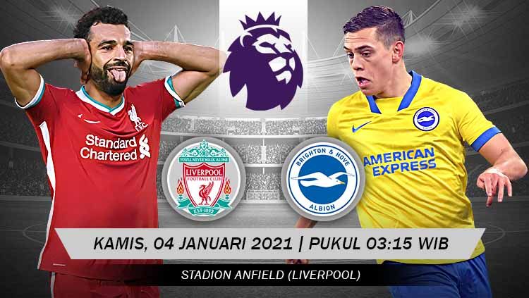 Link Live Streaming Pertandingan Liga Inggris Liverpool Vs Brighton Indosport