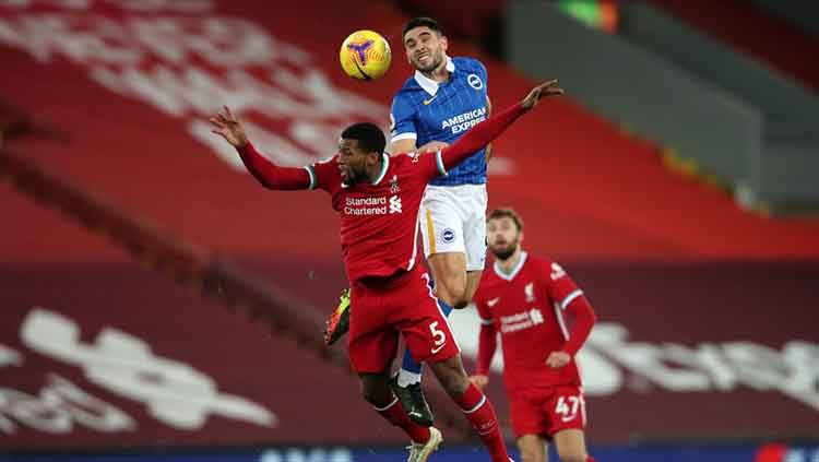 Situasi laga Liverpool vs Brighton. Copyright: © Clive Brunskill/Getty Images