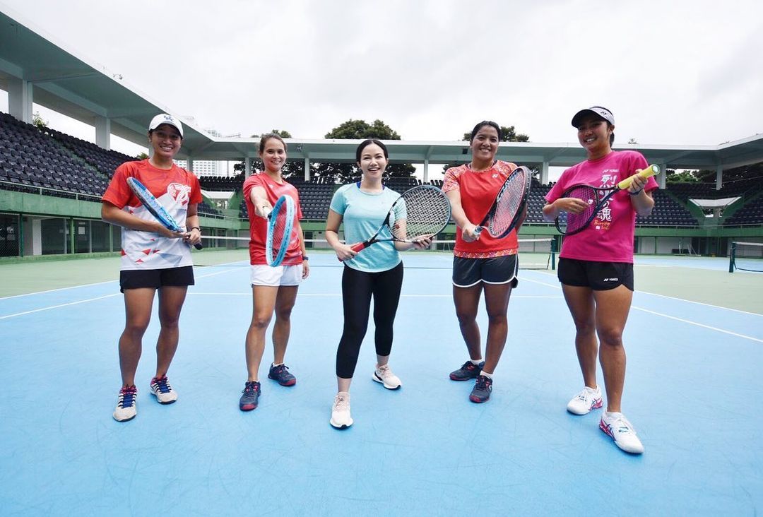 Yura Yunita dan Timnas Tenis Indonesia. Copyright: © Tim Humas PP PELTI.