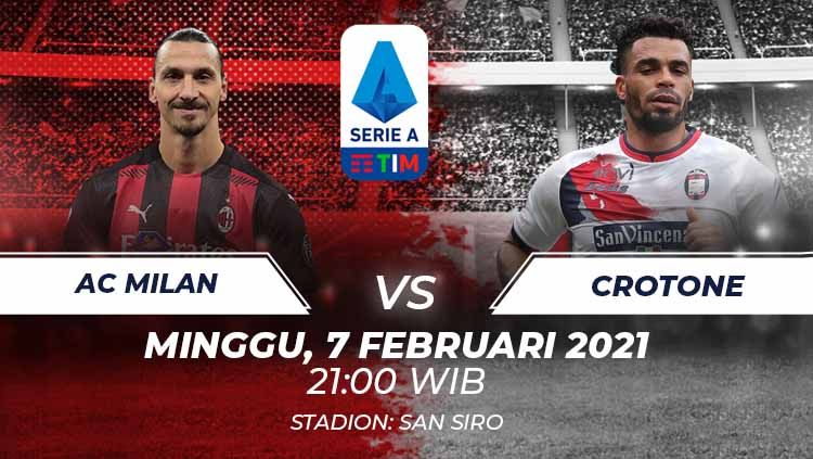 Link Live Streaming Serie A Liga Italia: AC Milan vs Crotone Copyright: © Grafis:Frmn/Indosport.com