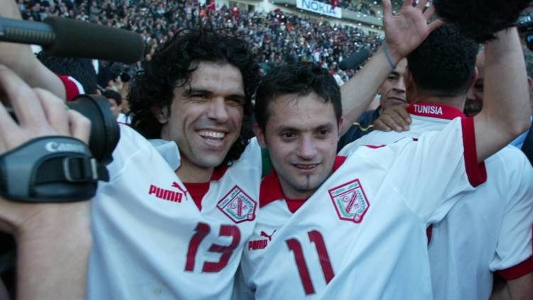Selebrasi Tunisia usai memastikan gelar juara Piala Afrika, 14 Februari 2004. Copyright: © France Football