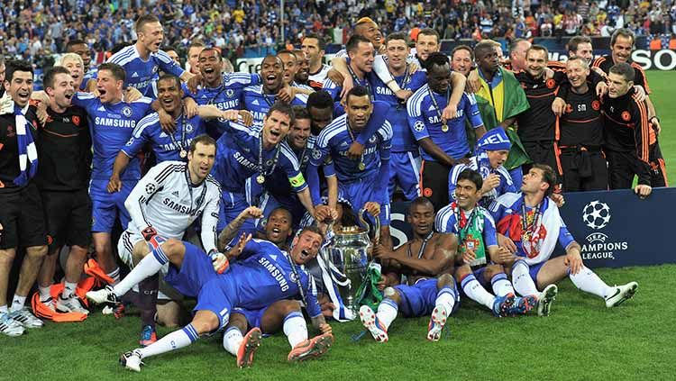 Chelsea juara Liga Champions 2011-12. Copyright: © Darren Walsh/Chelsea FC via Getty Images