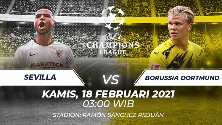 Link Live Streaming Liga Champions Sevilla vs Borussia Dortmund