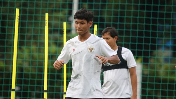 Salman Alfarid saat mengikuti TC Timnas Indonesia U-23 di Jakarta. Copyright: © PSSI