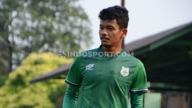 Ilham Fathoni saat berseragam PSMS Medan di Liga 2 2019 lalu. Copyright: © Aldi Aulia Anwar/INDOSPORT