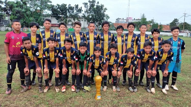 Kesebelasan Depok City FC U-14. Copyright: © Indra Citra Sena/INDOSPORT