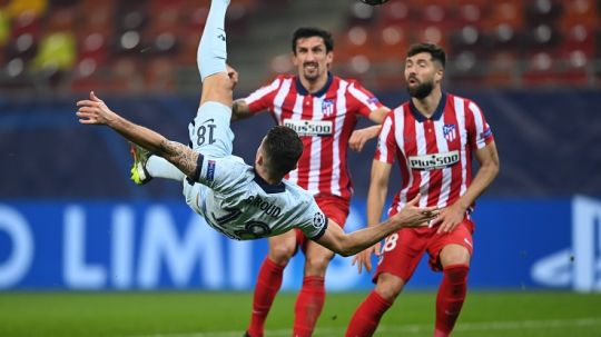 Termasuk gol salto cantik milik Olivier Giroud untuk Chelsea, berikut adalah nominasi gol terbaik di Liga Champions musim 2020/21 ini. Copyright: © UEFA Champions League