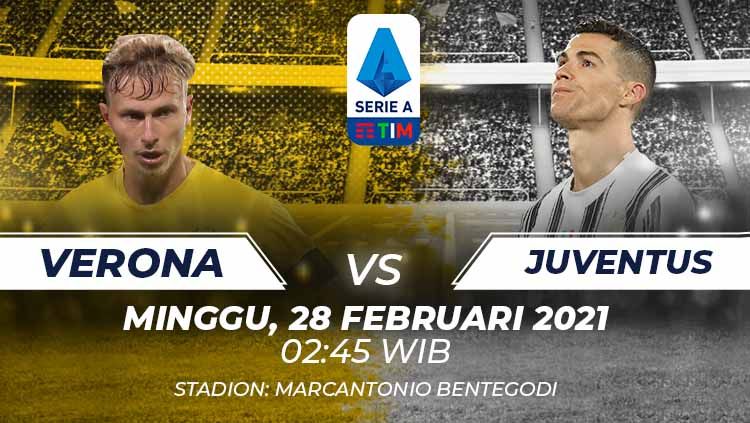 Berikut link live streaming pertandingan Serie A Liga Italia antara Verona vs Juventus. Copyright: © Grafis:Frmn/Indosport.com