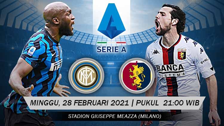 Link Live Streaming Pertandingan Serie A Italia antara Inter Milan vs Genoa. Copyright: © Grafis:Yanto/Indosport.com