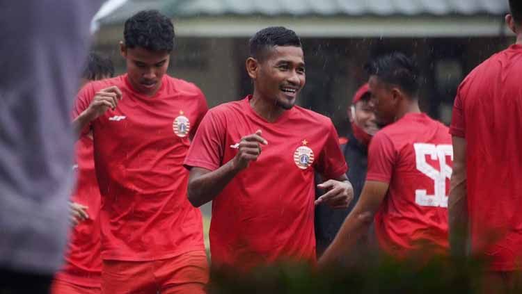 Latihan perdana persija jakarta di por sawangan, senin (01/03/21). Copyright: © khairul imam/persija