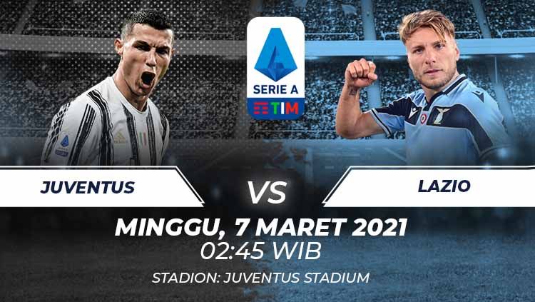 Berikut link live streaming pertandingan Serie A Liga Italia antara Juventus vs Lazio. Copyright: © Grafis:Frmn/Indosport.com