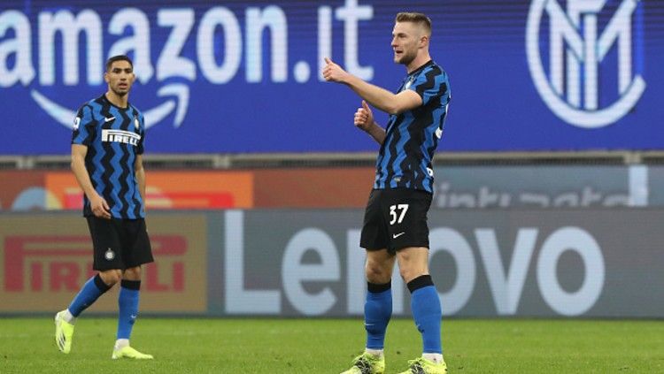 Hasil Serie A Liga Italia antara Inter Milan vs Atalanta. Copyright: © (Photo by Marco Luzzani/Getty Images)