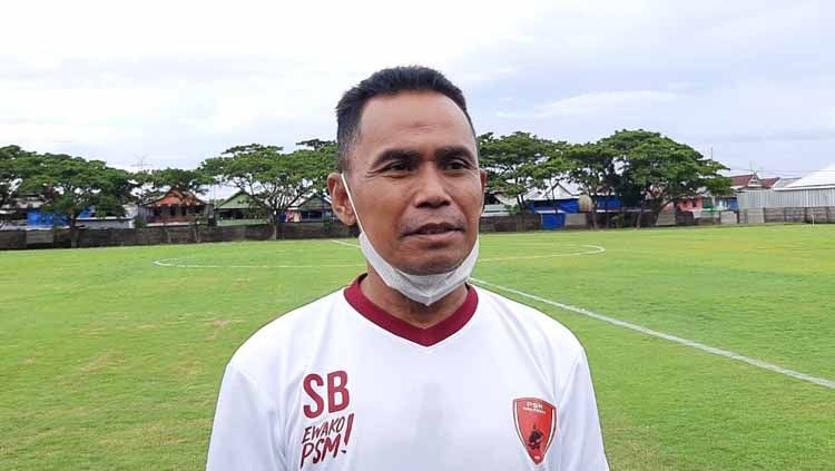 Pelatih PSM Makassar, Syamsuddin Batola, bicara soal bonus jika lolos ke final Piala Menpora 2021. Copyright: © Adriyan Adirizky/INDOSPORT