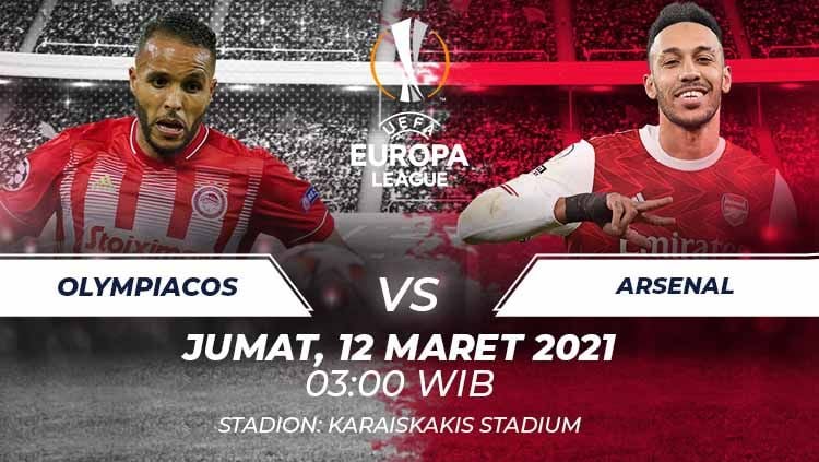 Prediksi Bola Olympiakos vs Arsenal 12 Maret 2021