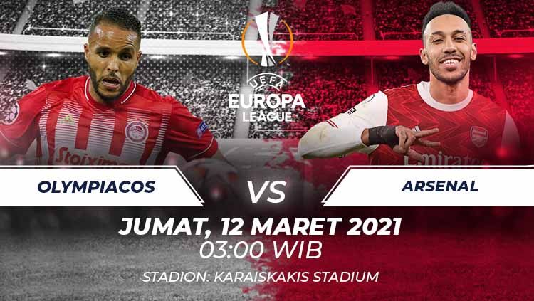 Link Live Streaming Liga Europa: Olympiacos vs Arsenal. Copyright: © Grafis:Frmn/Indosport.com