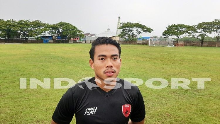 Bek Timnas Indonesia, Nurhidayat Haji Haris, menjelaskan alasan di balik keputusannya untuk bergabung ke PSM Makassar. Copyright: © Adriyan Adirizky/INDOSPORT
