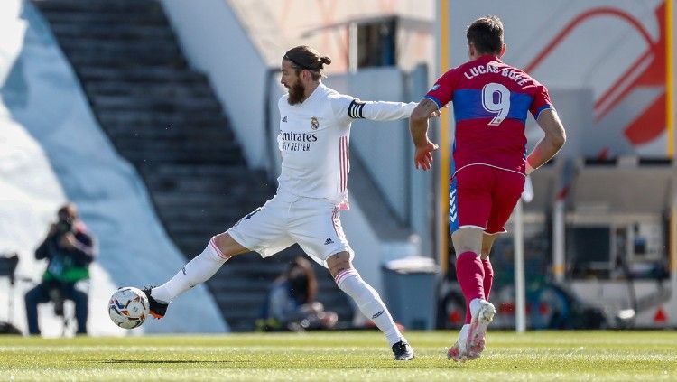 Berikut hasil dan jalannya pertandingan LaLiga Spanyol 2020/21 antara Real Madrid vs Elche, Sabtu (13/3/21) pukul 22.15 WIB di estadio Alfredo Di Stefano. Copyright: © twitter.com/realmadrid