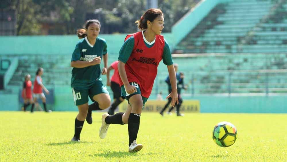 Suasana seleksi Bhayangkara Solo Putri jelang Liga 1 Putri. Copyright: © Media Bhayangkara Solo FC