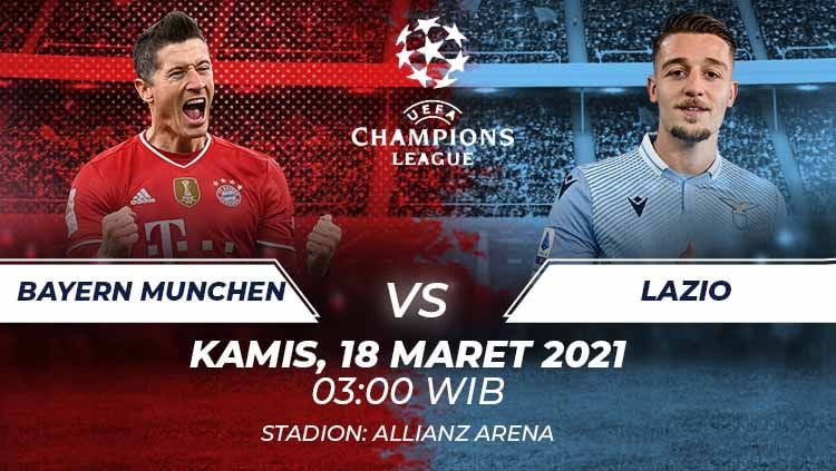Prediksi Bola Bayern Munchen Vs Lazio 18 Maret 2021