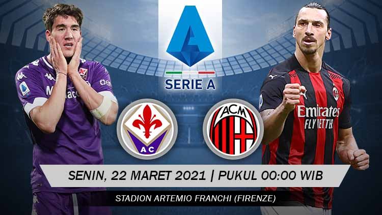 Membedah duel antarlini laga seru antara Fiorentina vs AC Milan pada pekan ke-28 Liga Italia, yang dilangsungkan di stadion Artemio Franchi, Senin (22/03/21). Copyright: © Grafis:Yanto/Indosport.com