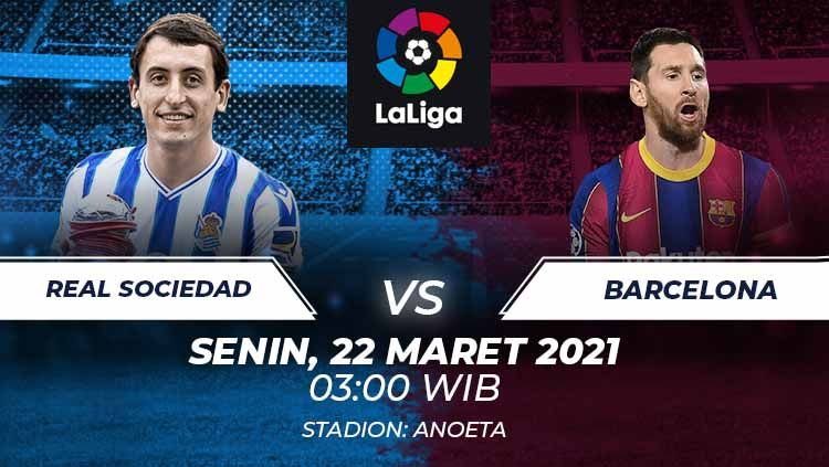 Prediksi Bola Real Sociedad Vs Barcelona 22 Maret 2021 